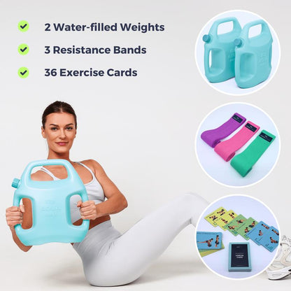 Water-Filled Adjustable Weights (2-11 Lbs - Set of 2 )