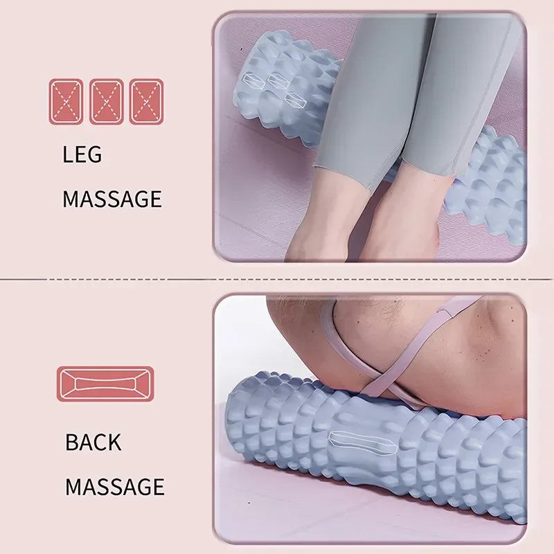 High Density Foam Roller For body roller Blue, 45×12Cm