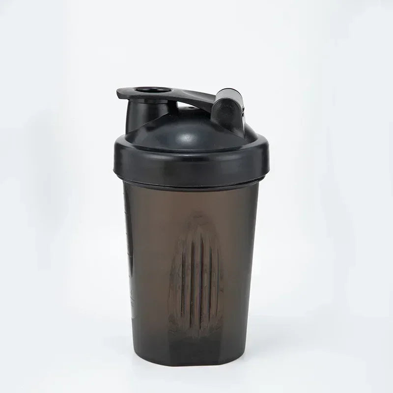 400ML Shaker Bottle Plastic Protein Shakes Bottle with Whisk Leakproof for Powder Protein Shaker Gym Sport Bottle BPA Free