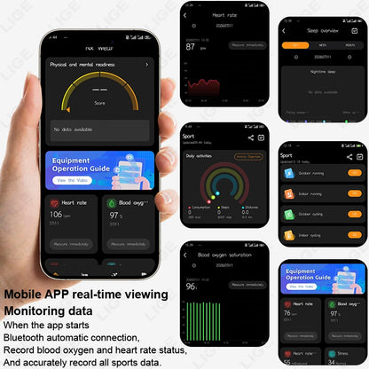 LIGE New Sport Fitness Tracker Smart Bracelet Pedometer Band Men Women Heart Rate Sleep Monitor Call Reminder Waterproof Watch