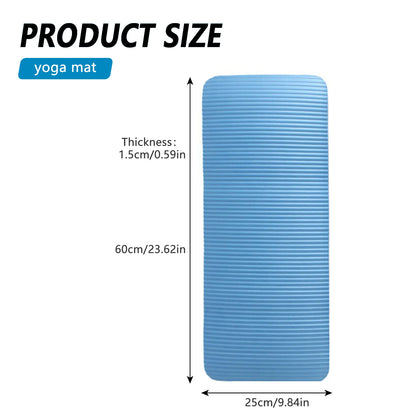 60x25x1.5cm Yoga Mat Plank Pilates Yoga Dancing Fitness Rehabilitation Training Nbr Floor Pad Portable Sports Equipments