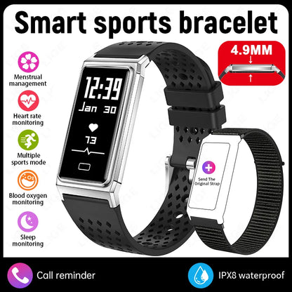 LIGE New Sport Fitness Tracker Smart Bracelet Pedometer Band Men Women Heart Rate Sleep Monitor Call Reminder Waterproof Watch