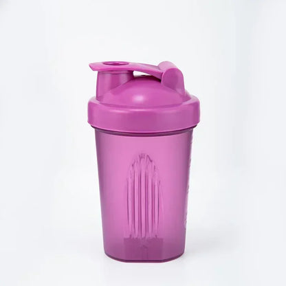 400ML Shaker Bottle Plastic Protein Shakes Bottle with Whisk Leakproof for Powder Protein Shaker Gym Sport Bottle BPA Free
