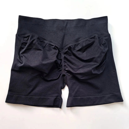 NCLAGEN Seamless Shorts 4.5" Gym Shorts Woman Scrunch Butt Fitness Sports Short Workout Seamless Leggings Running Yoga bottoms