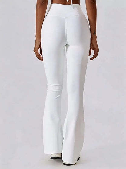 Flare Leggings Yoga Pant For Women High Waist Bare Feel Wide Leg Pant Gym Workout Fitness Flared Sweatpants Latin Dance Trousers