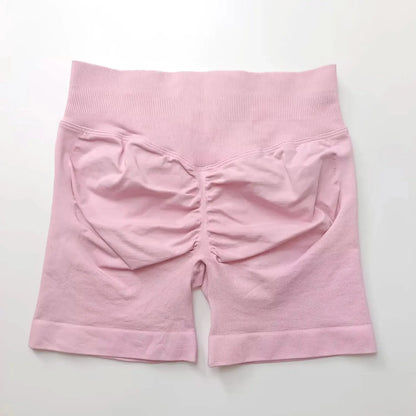 NCLAGEN Seamless Shorts 4.5" Gym Shorts Woman Scrunch Butt Fitness Sports Short Workout Seamless Leggings Running Yoga bottoms