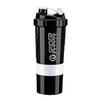 3 Layers Shaker Protein Bottle Powder Shake Cup Water Bottle Plastic Mixing Cup Body Building Exercise Bottle Coffeeware