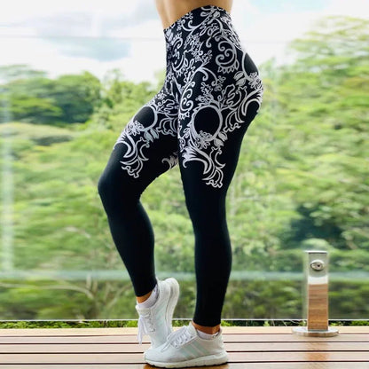 Leggings Women Sexy Sport Gym Training Print High Waist Yoga Pants Fitness Joggings Running Workout Legging Womens Clothing