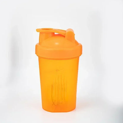 400ML Shaker Bottle Plastic Protein Shakes Bottle with Whisk Leakproof for Powder Protein Shaker Gym Sport Bottle BPA Free
