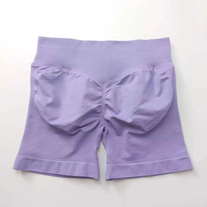 NCLAGEN Seamless Shorts 4.5" Gym Shorts Woman Scrunch Butt Fitness Sports Short Workout Seamless Leggings Running Yoga bottoms