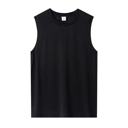 Mens Gym Tank top Men Fitness Sleeveless Shirt Male Mesh Breathable Fitness Sports Vest Undershirt Gyms Running Vest Men