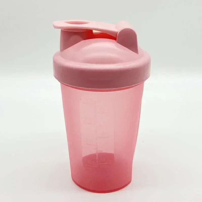 400ML Shaker Bottle Plastic Protein Shakes Bottle with Whisk Leakproof for Powder Protein Shaker Gym Sport Bottle BPA Free