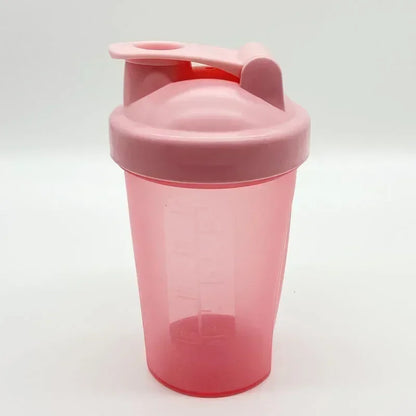 400ML Shaker Bottle Plastic Protein Shakes Bottle with Whisk Leakproof for Powder Protein Shaker Gym Sport Bottle BPA Free