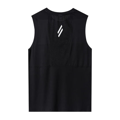 Mens Gym Tank top Men Fitness Sleeveless Shirt Male Mesh Breathable Fitness Sports Vest Undershirt Gyms Running Vest Men