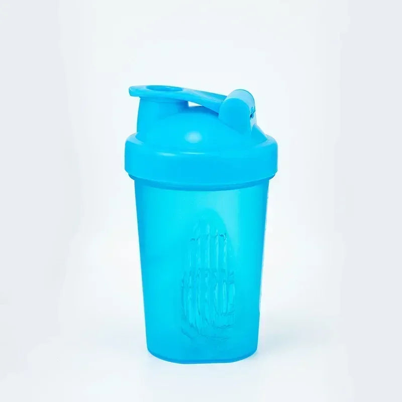 400ML Shaker Bottle Plastic Protein Shakes Bottle with Whisk Leakproof for Powder Protein Shaker Gym Sport Bottle BPA Free