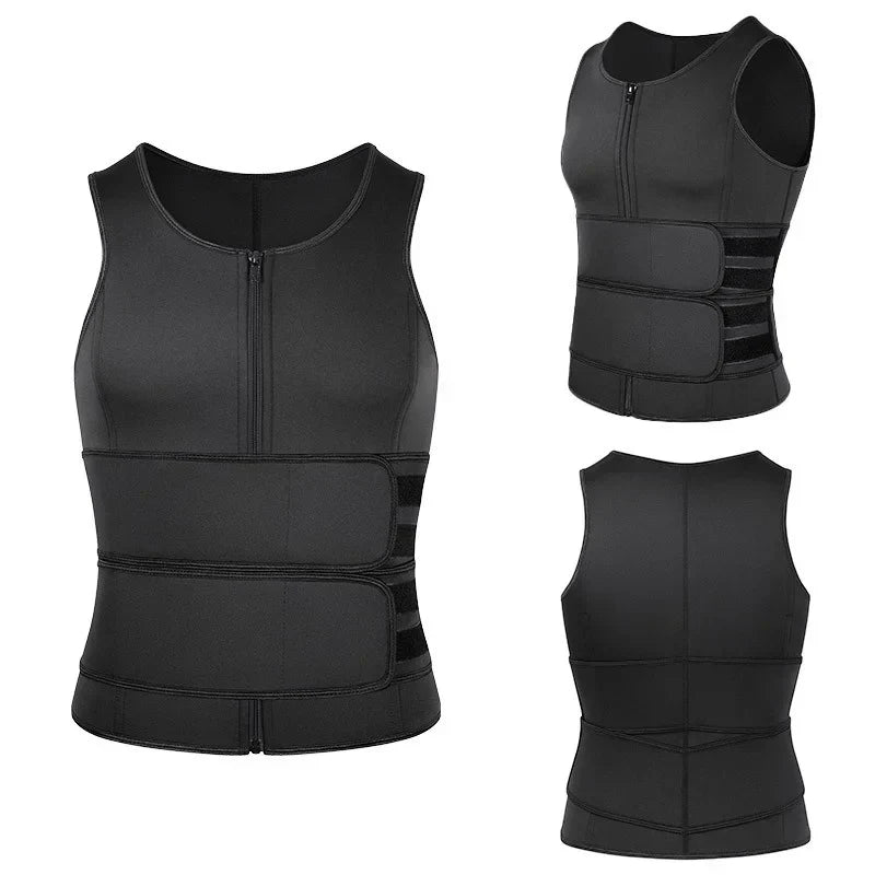 NNEOBA Body Shaper Waist Trainer Sauna Vest – XXL Double Belt