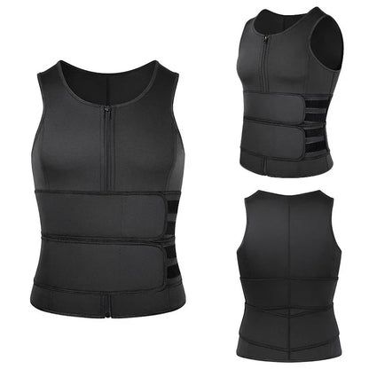 NNEOBA Body Shaper Waist Trainer Sauna Vest – XXL Double Belt