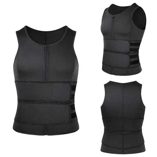 NNEOBA Body Shaper Waist Trainer Sauna Vest – XXL Double Belt