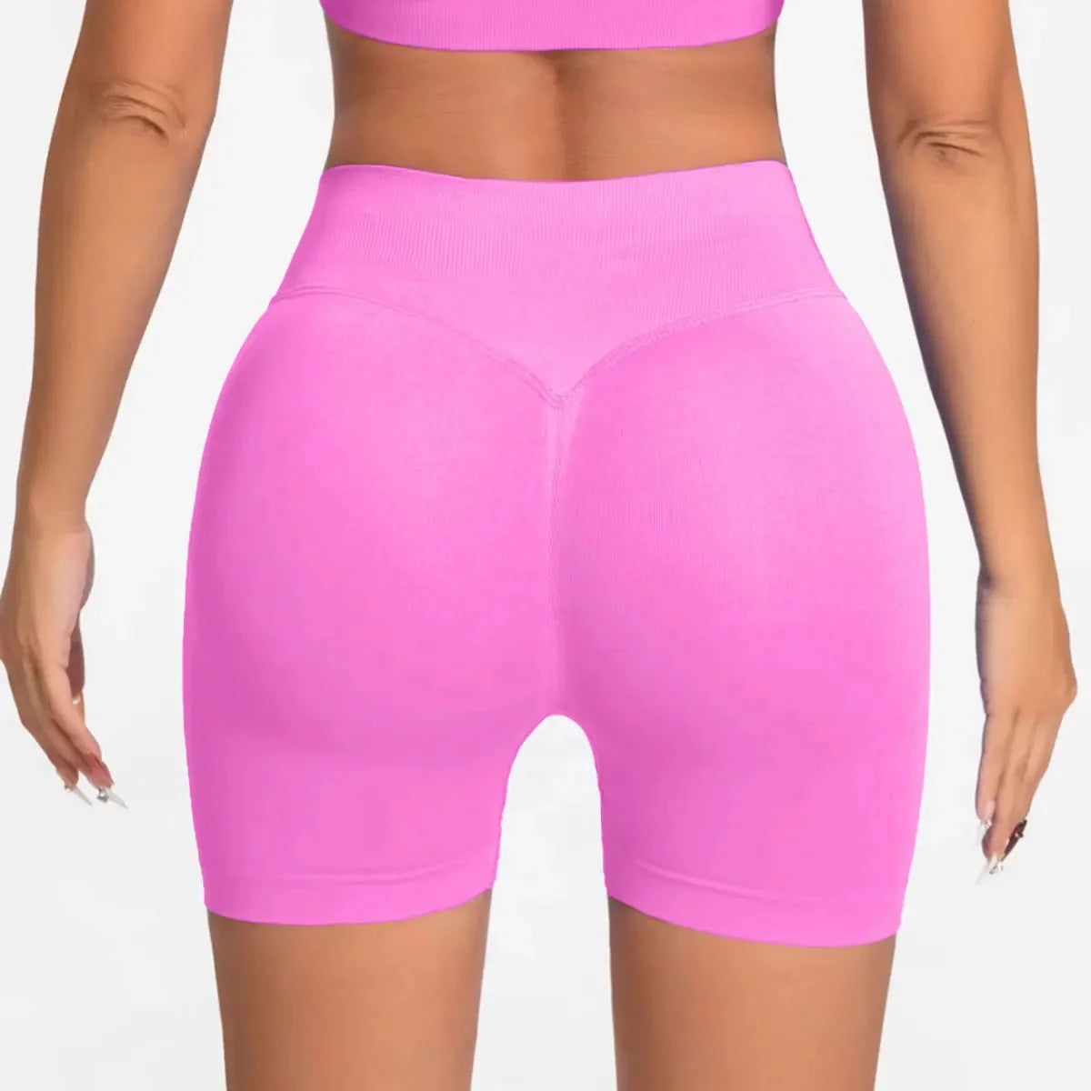 NCLAGEN Seamless Shorts 4.5" Gym Shorts Woman Scrunch Butt Fitness Sports Short Workout Seamless Leggings Running Yoga bottoms
