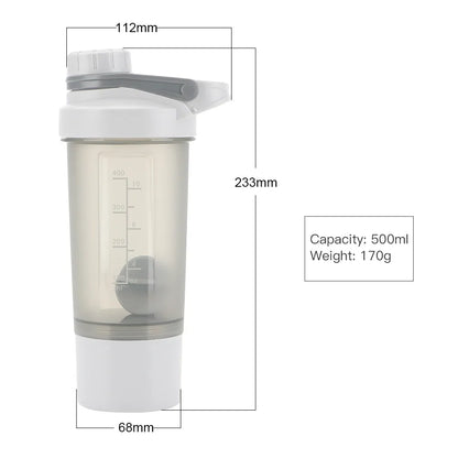 400ml Shaker Bottle Leak Proof Sports Shaker Cups for Protein Shakes Shaker Bottle for Pre Workout and Travel To Go