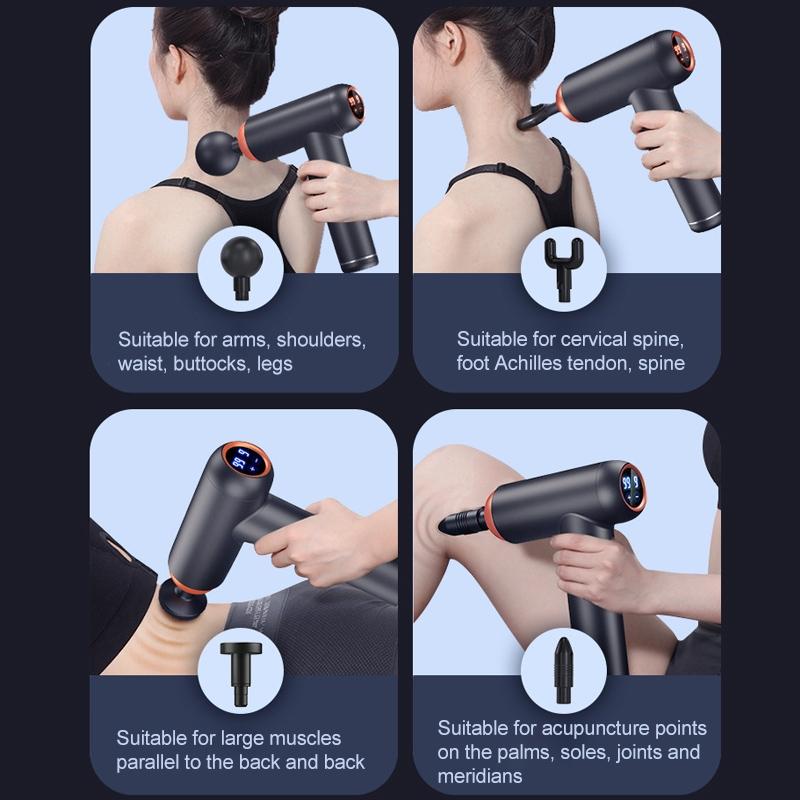 NNEIDS Black Storage Model Fitness Massager - Relax Muscles