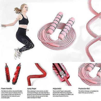 Jump Rope, Adjustable Weighted Jump Rope For Adult And Fitness Exercise