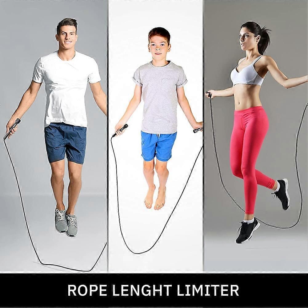 Jump Rope for Fitness and Exercise-Adjustable Jump Ropes with Handles Jumping Rope for Workout
