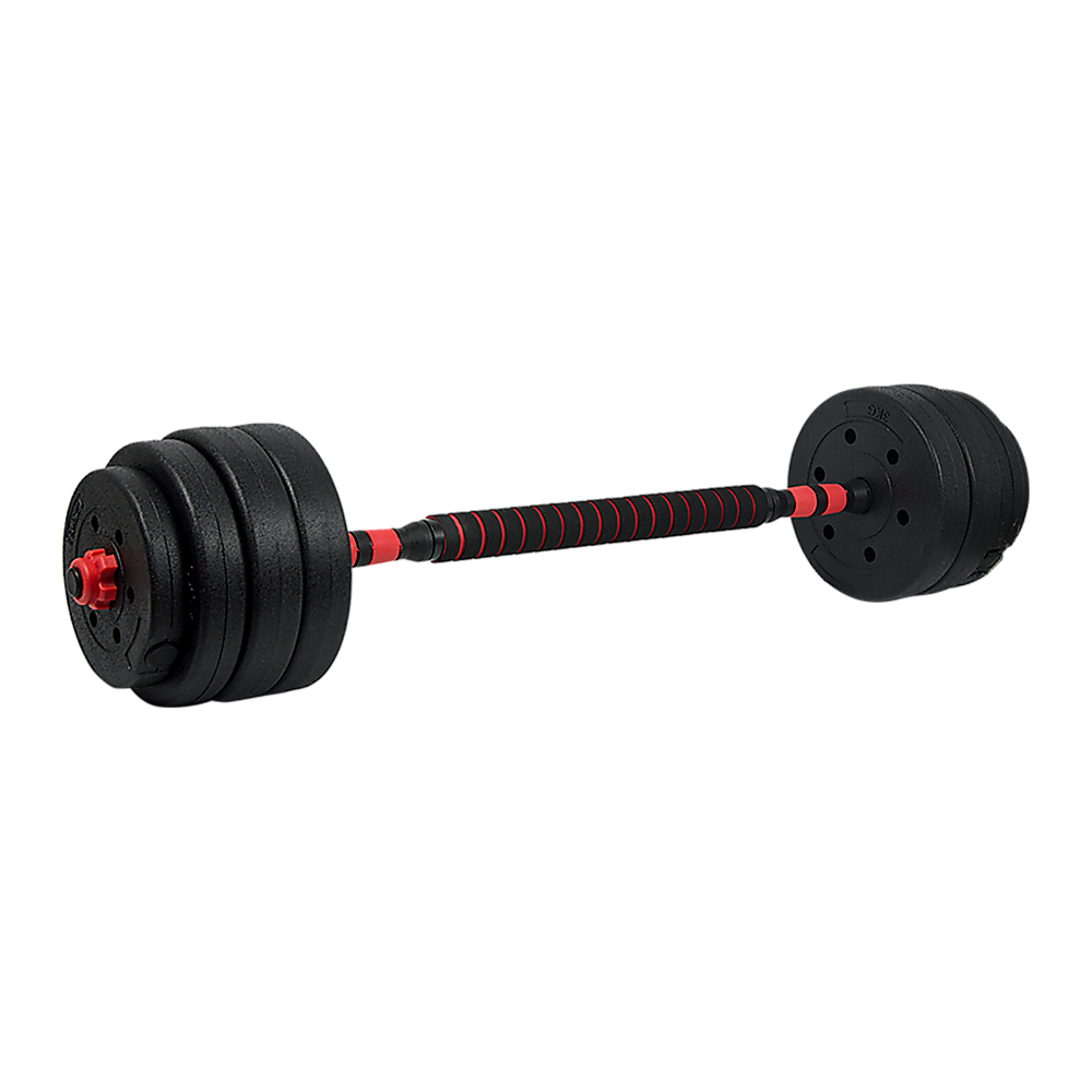 NNEDSZ 40kg Adjustable Rubber Dumbbell Set Barbell Home GYM Exercise Weights