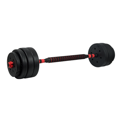 NNEDSZ 40kg Adjustable Rubber Dumbbell Set Barbell Home GYM Exercise Weights