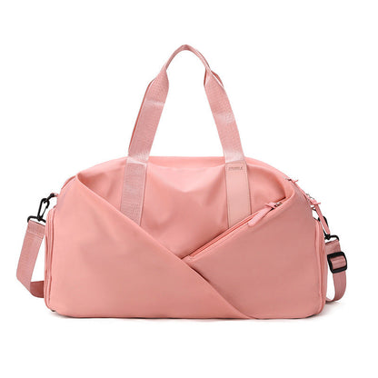 NNEDSZ Pink Stylish Gym Travel Bag with Shoe Compartment, Lightweight and Durable Design