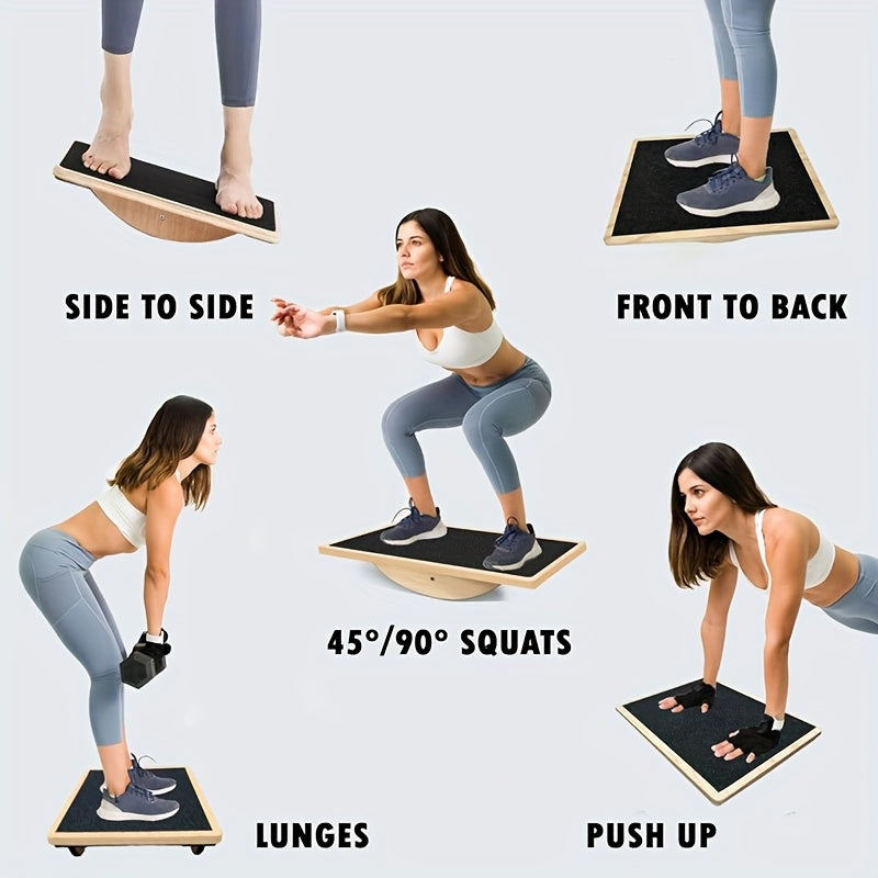 Wooden Balance Fitness Board for Adults