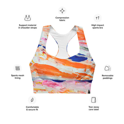 Gianneli Colours Longline Sports Bra